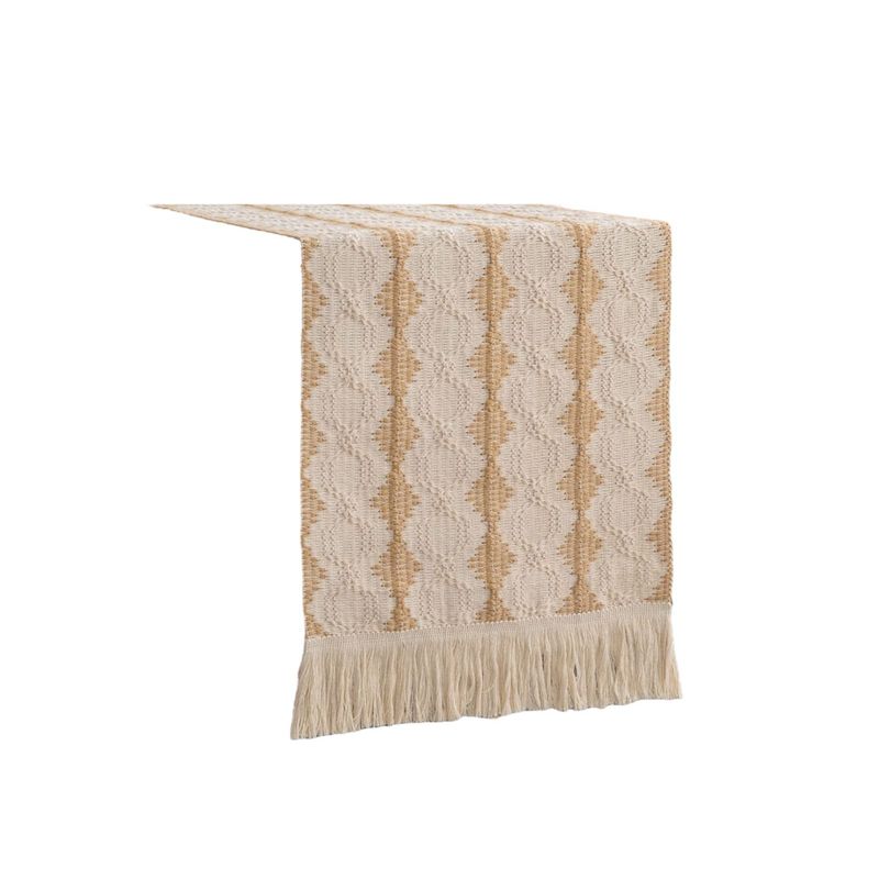 OEM - Mantel Camino De Mesa Rectangular Yute Rombo 180x30cm