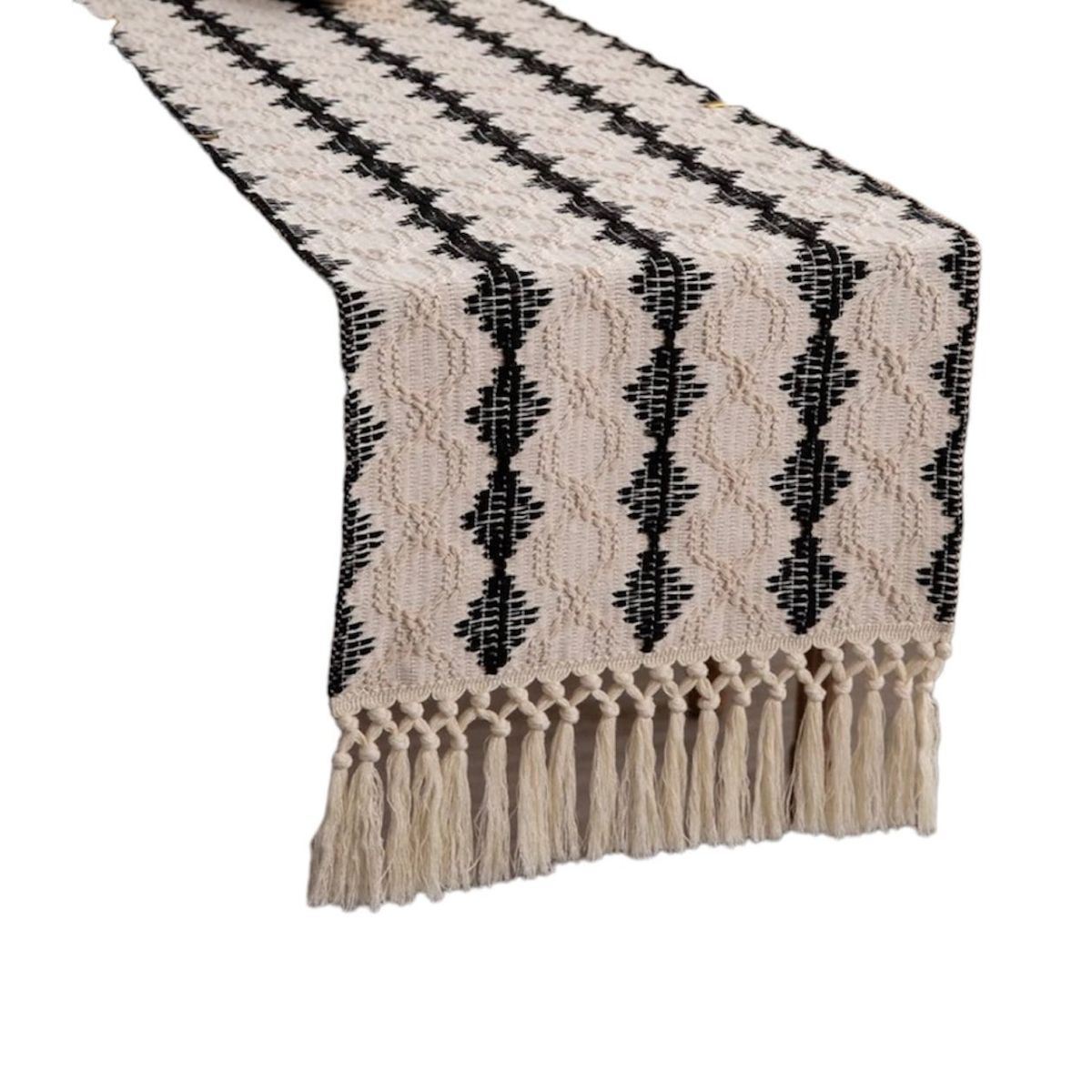 OEM - Mantel Camino De Mesa Rectangular Yute Rombo 180x30cm