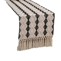 OEM - Mantel Camino De Mesa Rectangular Yute Rombo 180x30cm