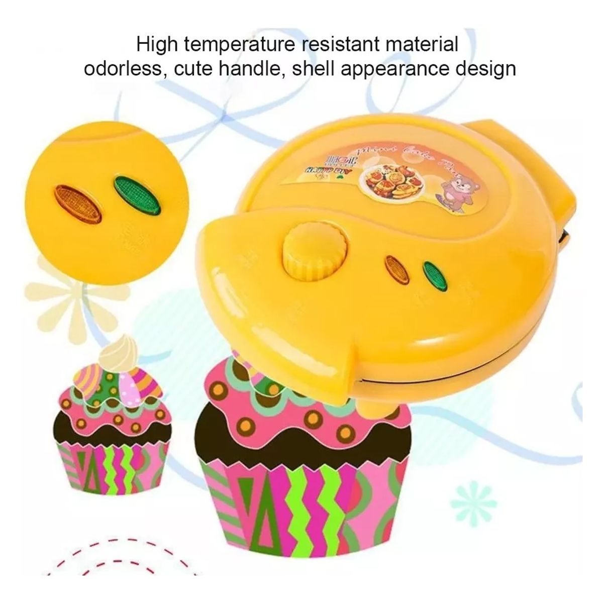 GENERICO - Máquina Waflera para Galletas y Mini Tortas  Uso Doméstico  Cocina Infantil