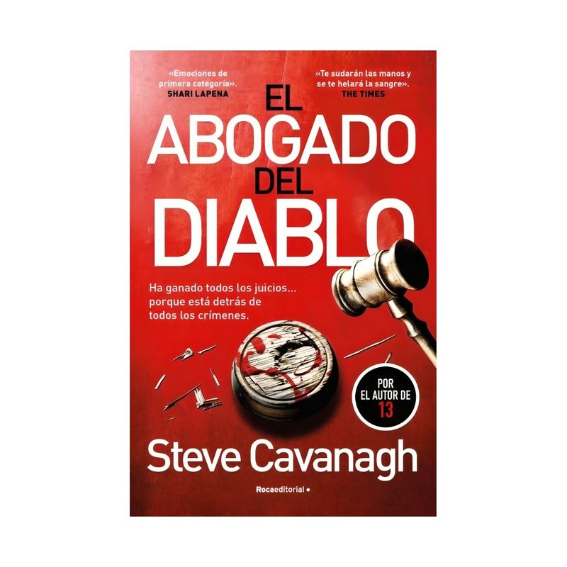 TOP10BOOKS - LIBRO EL ABOGADO DEL DIABLO  STEVE CAVANAGH  ROCA EDITORIAL