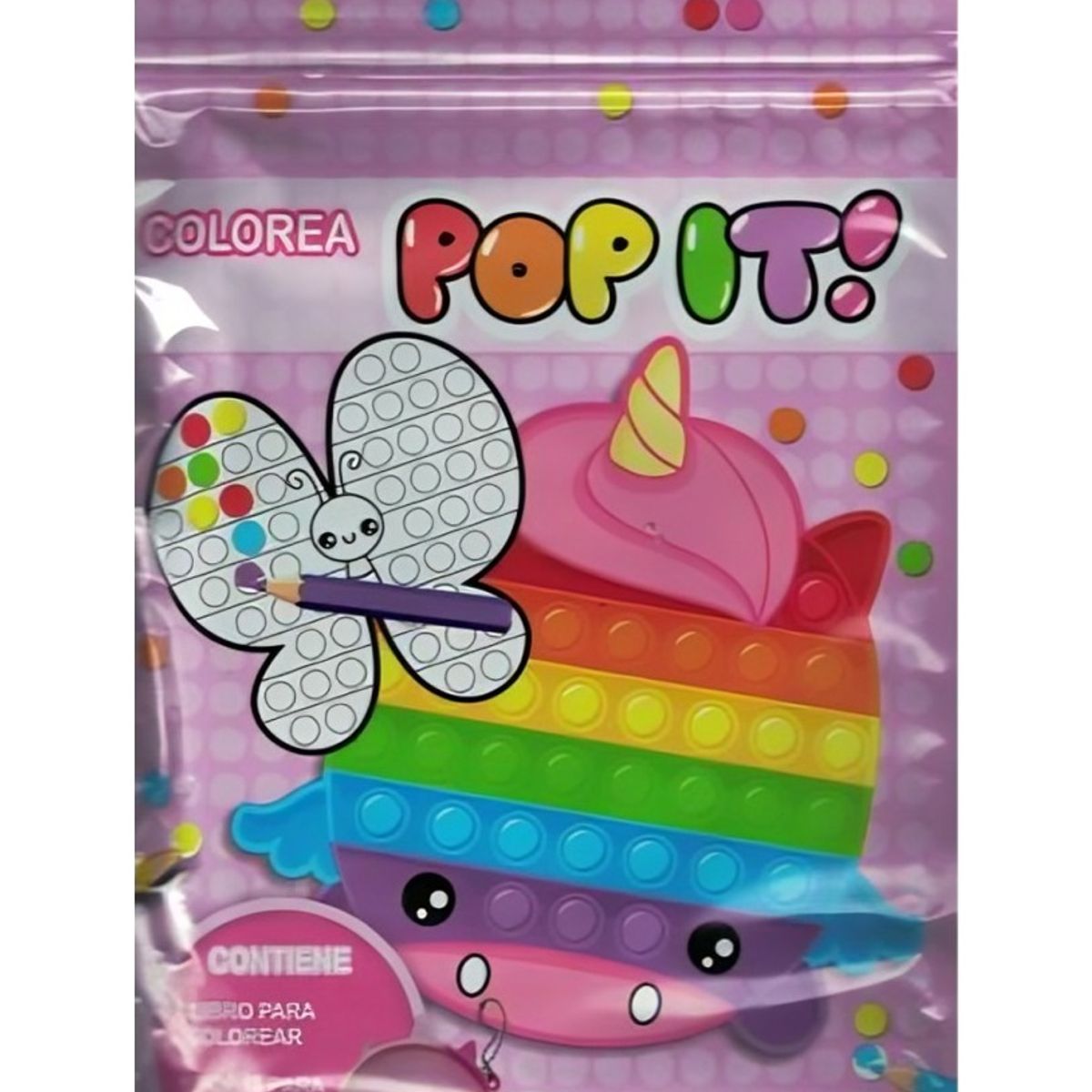TOP10BOOKS - LIBRO Unicornios-Pop It Pack - Unicornios-Pop It Pack