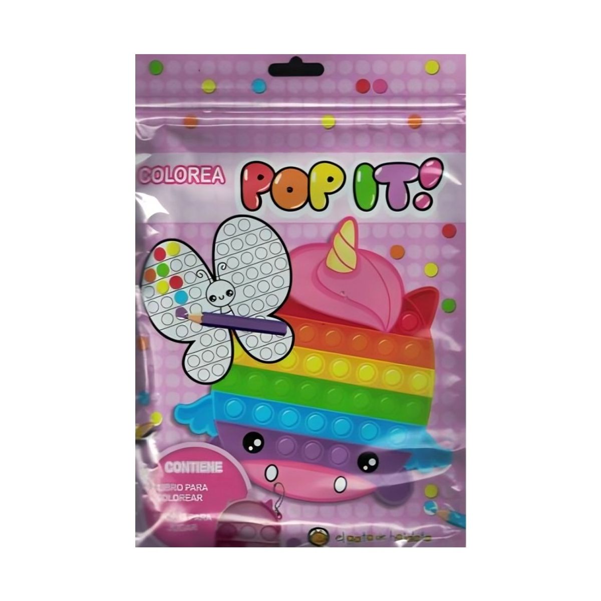 TOP10BOOKS - LIBRO Unicornios-Pop It Pack - Unicornios-Pop It Pack