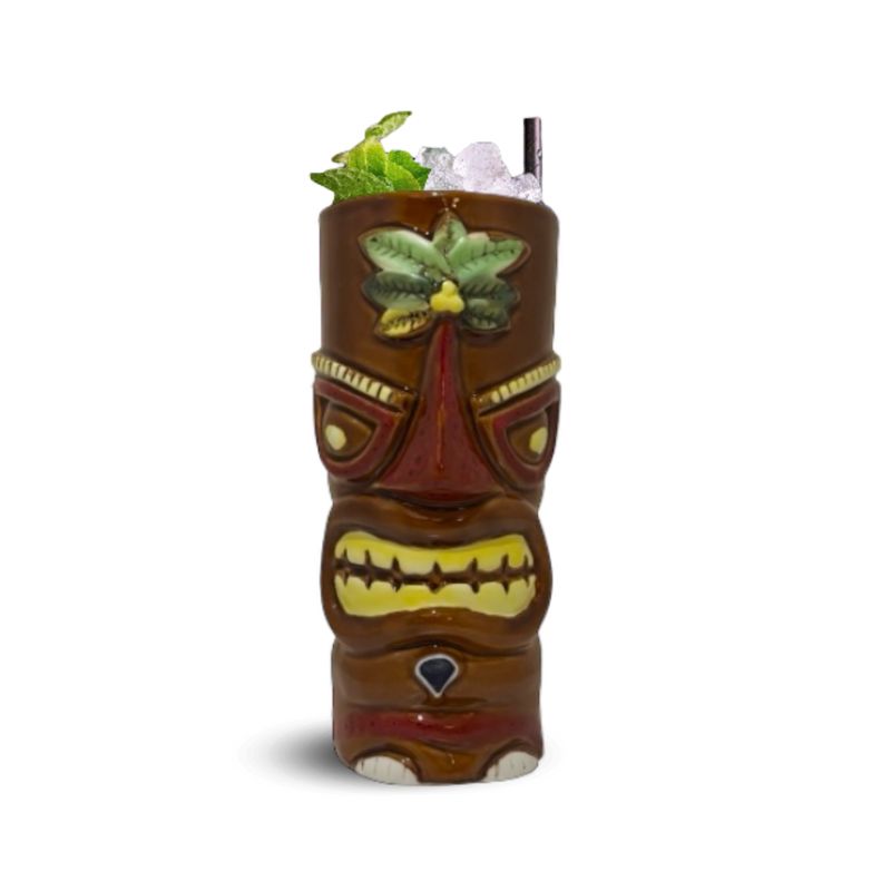 MOOR - Taza Tiki Kaneloa 550 ML, Alto 17,5 cm