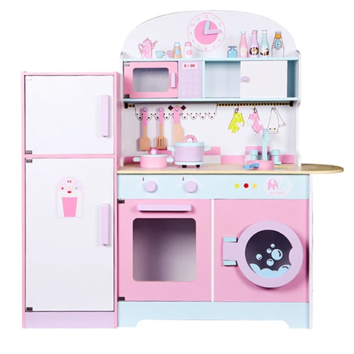 KIDSCOOL - Cocina Vintage Con Refrigerador