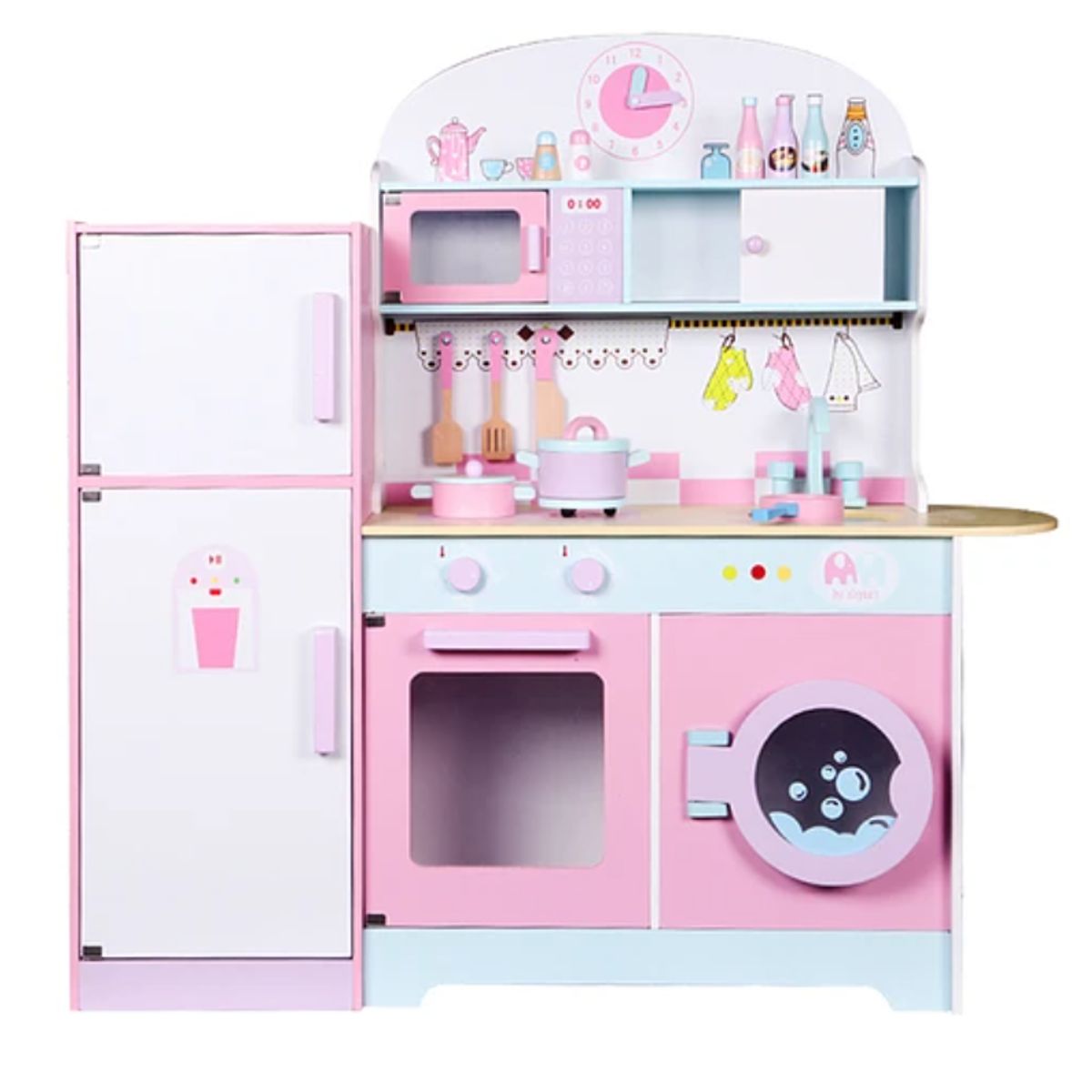 KIDSCOOL - Cocina Vintage Con Refrigerador