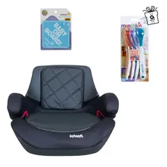INFANTI - Alzador Go Isofix Black Stone - Letrero y Set 4 cucharas