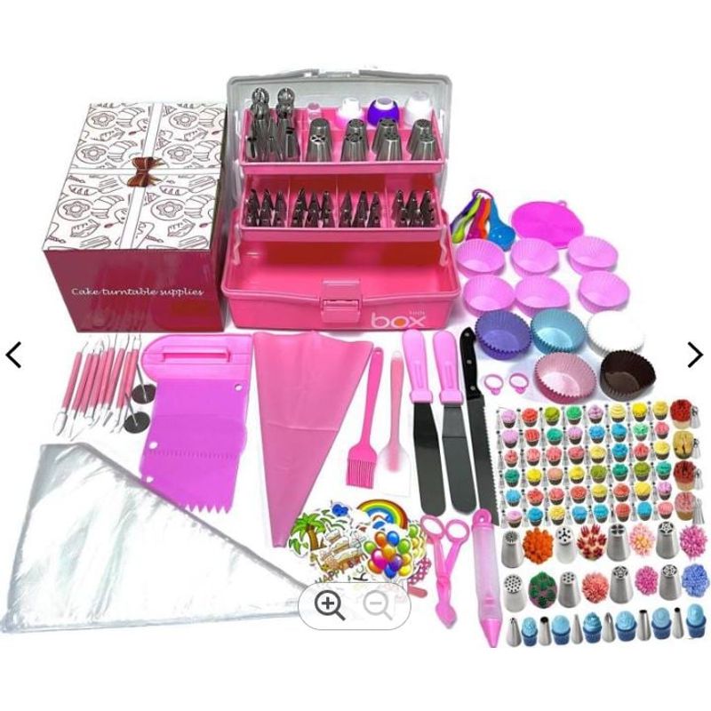 GENERICO - Set Kit De Repostería Decoración 359 Piezas Maleta 3 Niveles