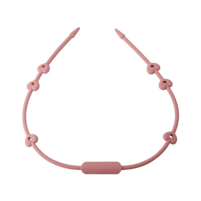 IRM - COLLAR SUJETADOR DE JUGUETES Y CHUPETES SILICONA ROSA