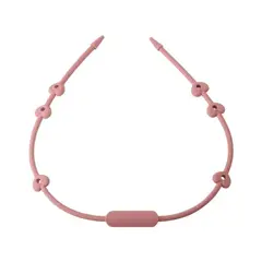 IRM - COLLAR SUJETADOR DE JUGUETES Y CHUPETES SILICONA ROSA