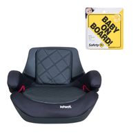Silla Auto Alzador Go Isofix Black Stone letrero bebe