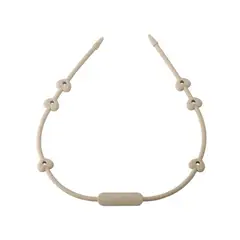 IRM - COLLAR SUJETADOR DE JUGUETES Y CHUPETES SILICONA BEIGE