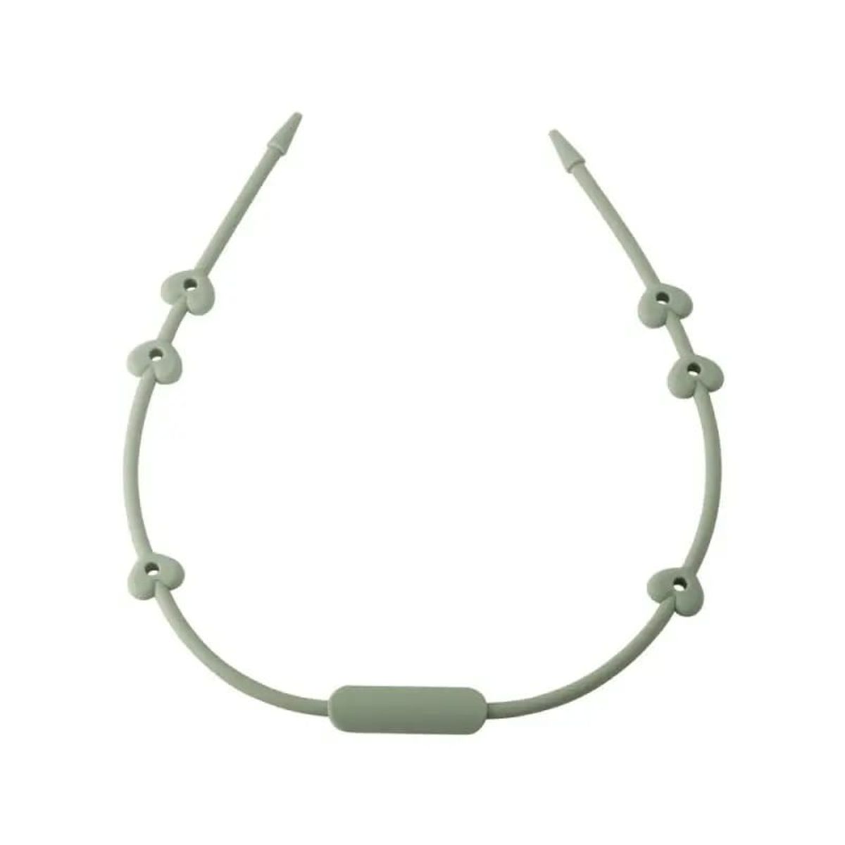 IRM - COLLAR SUJETADOR DE JUGUETES Y CHUPETES SILICONA VERDE