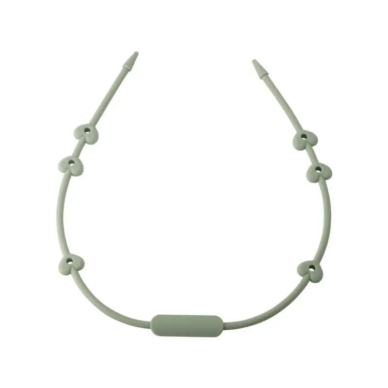IRM - COLLAR SUJETADOR DE JUGUETES Y CHUPETES SILICONA VERDE