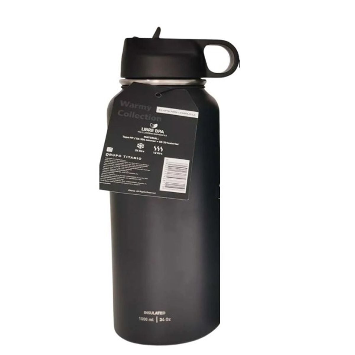 KEEP - BOTELLA INSULADA WARMY KEEP - Negro