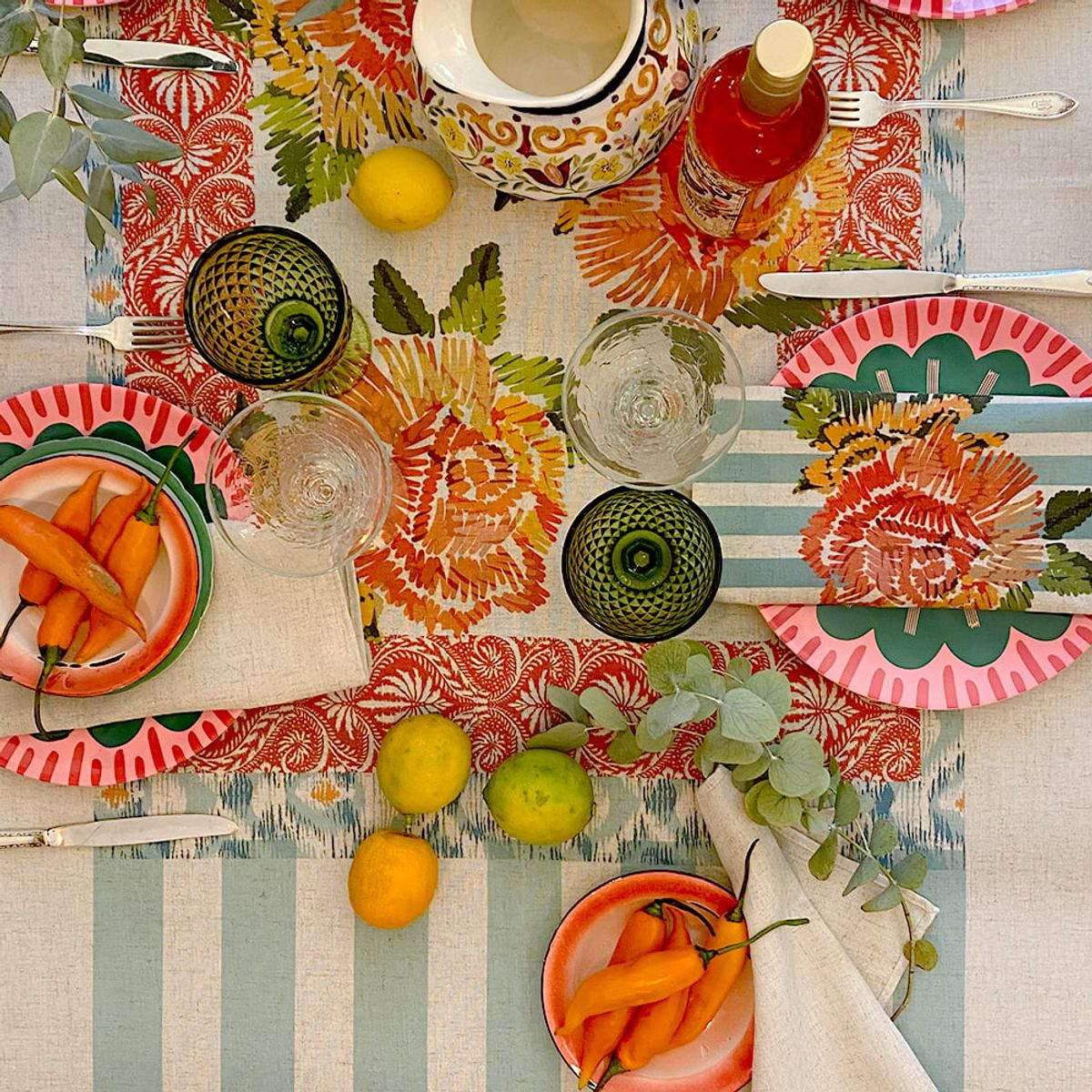 TUYO PRINT - Mantel Luisa - 240 x 240 cm - Tuyo Print