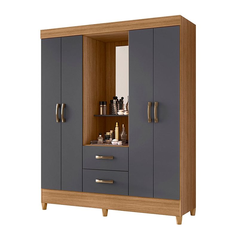 VEKKAHOME - CLOSET 4P 2C MOBI CAPELINA GREY