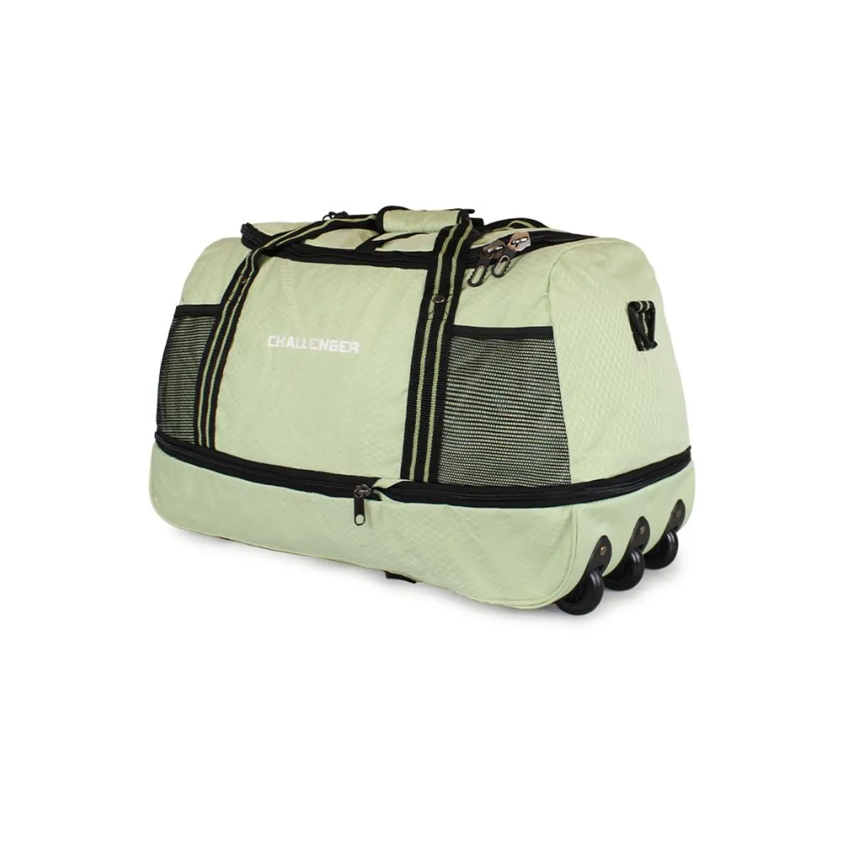 CHALLENGER - Bolso tipo Mochila con ruedas + Candado F Challenger verde