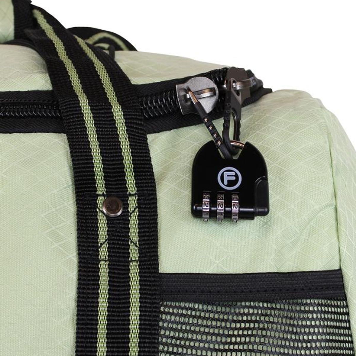 CHALLENGER - Bolso tipo Mochila con ruedas + Candado F Challenger verde