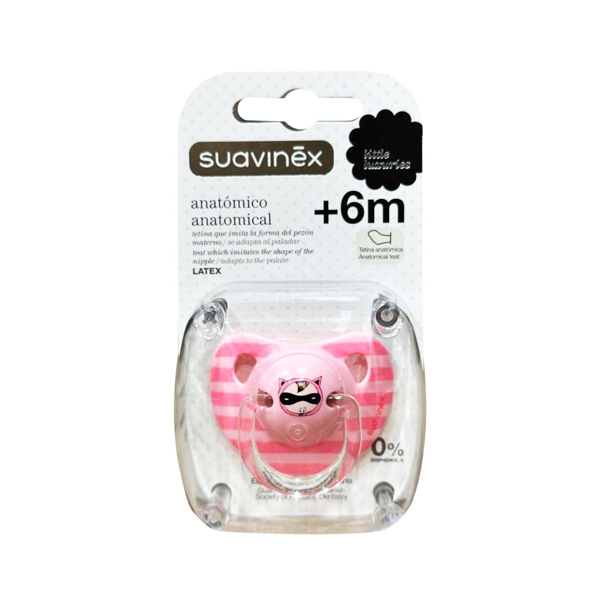 SUAVINEX - CHUPETE ANATÓMICO LATEX +6M