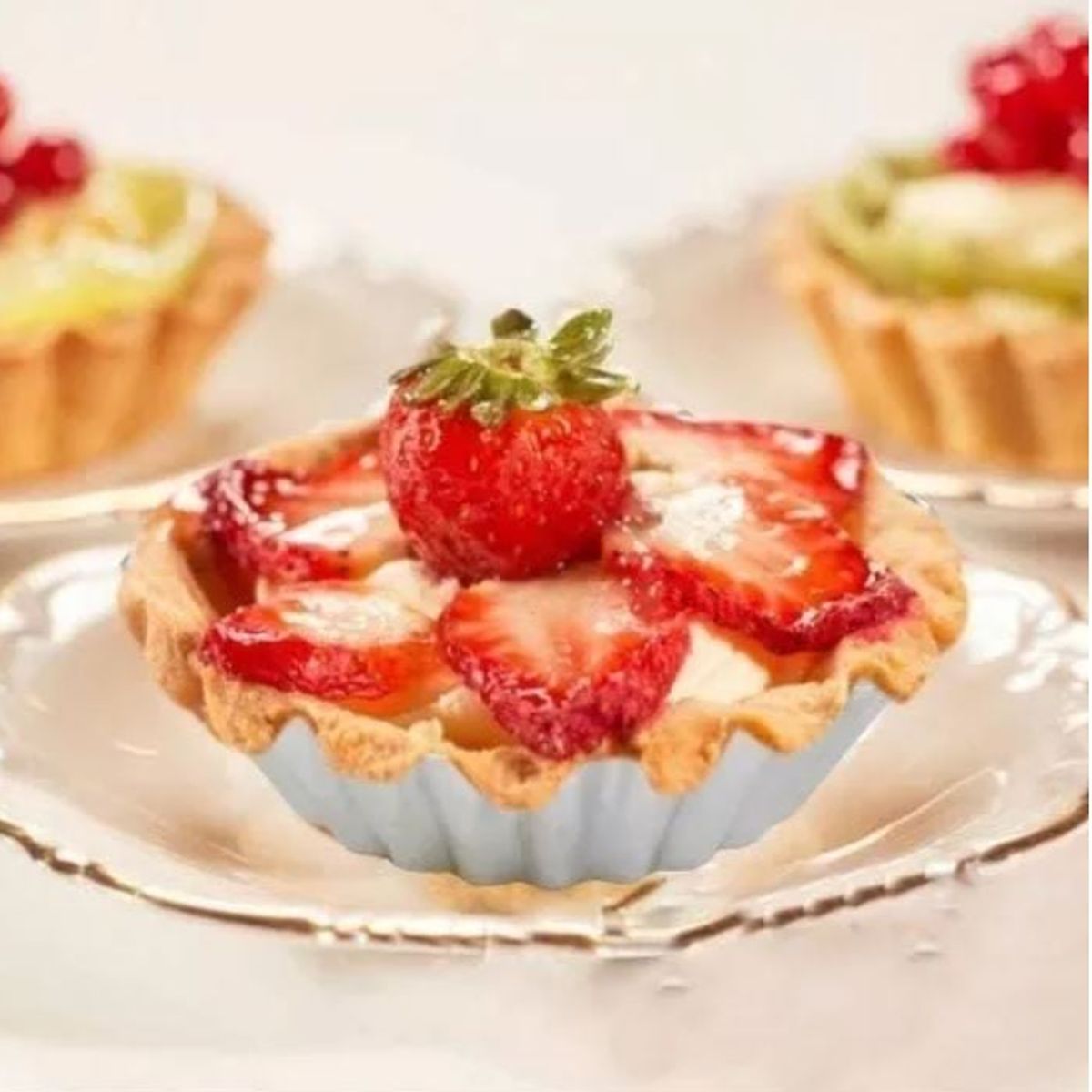 GENERICO - Pack Set Kit 6 Moldes De Aluminio Mini Tartaleta O Mini Pie