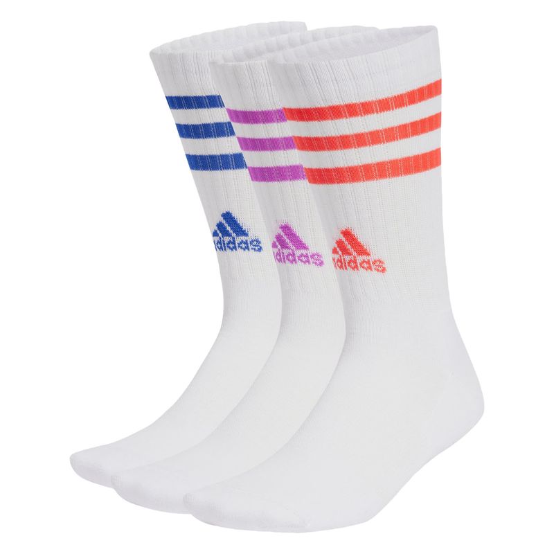 ADIDAS - Calcetines a Media Pantorrilla Acolchados 3 Tiras 3 Pares