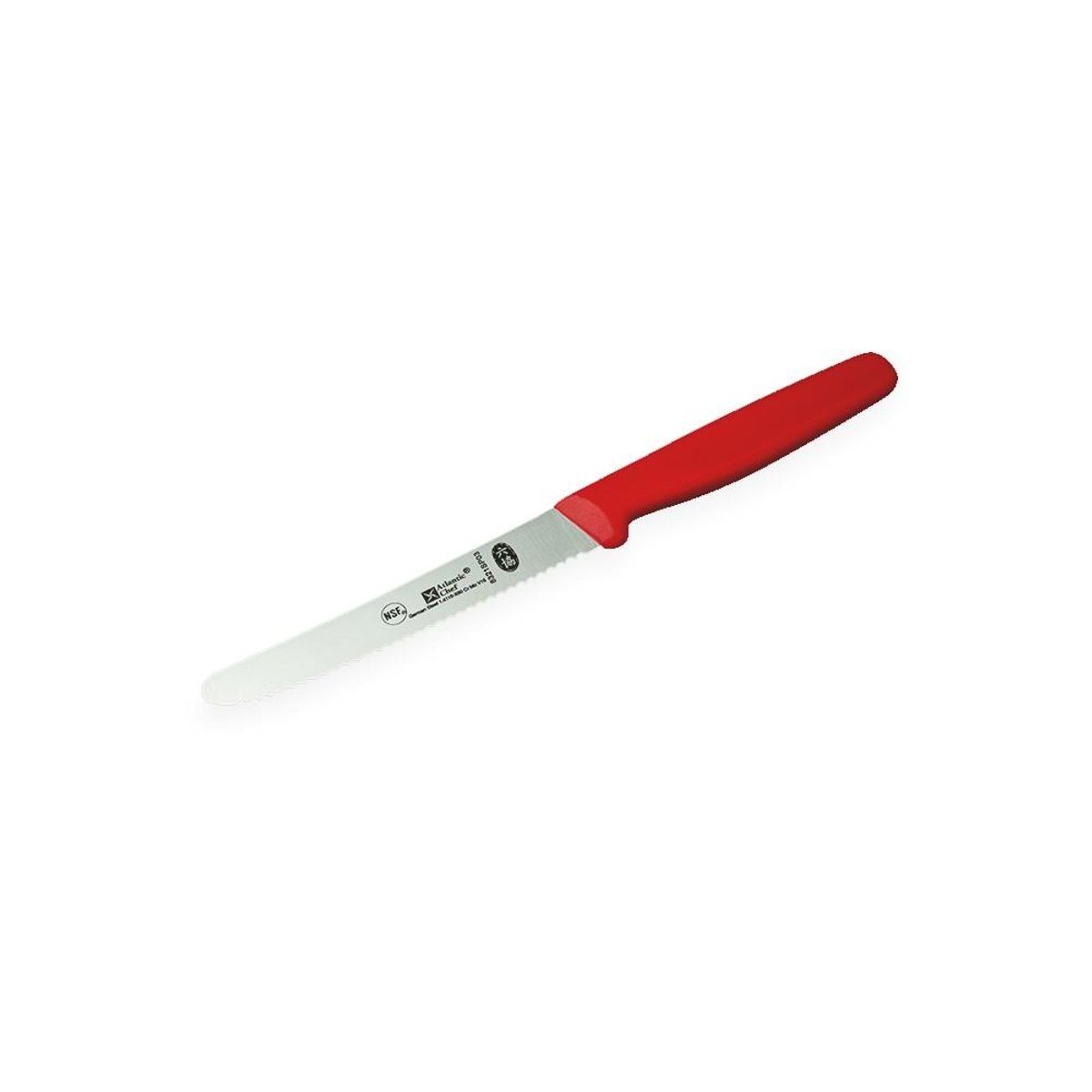 ATLANTIC - CUCHILLO UTILITARIO PUNTA REDONDA 11 CM. ROJO ATLANTIC