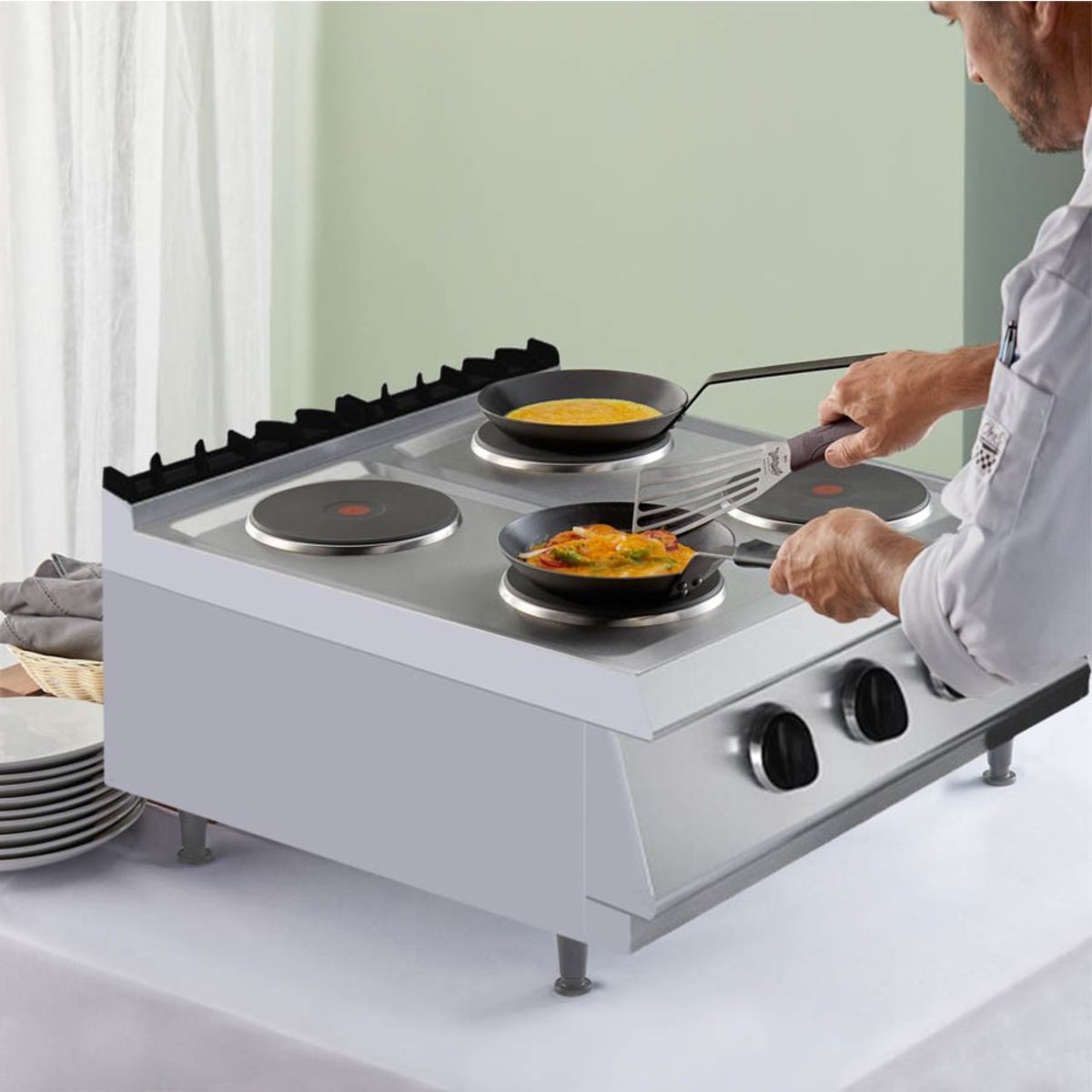 IMAHE - ANAFE ELÉCTRICO 4 PLATOS SOBREMESA KUSINA