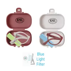 KANALLA - Pack 2 Lentes De Lectura Plegable Con Filtro Azul mod Café / Gris 3.0