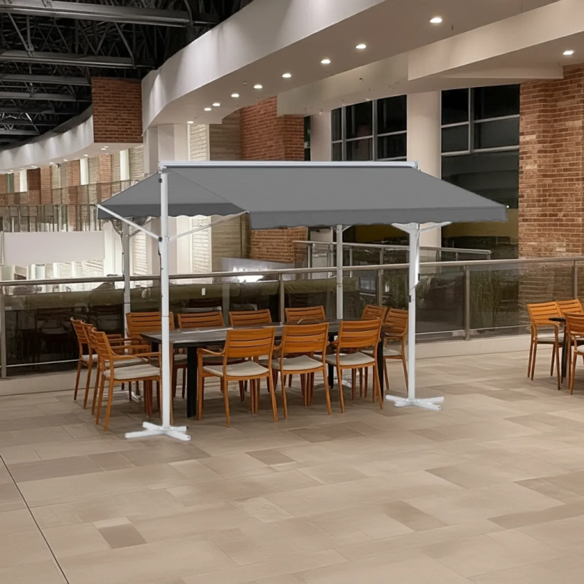 IGPRO - Toldo Autosoportado Retractil 3x3mt Gris