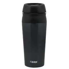 KEEP TITANIO - Mug Botón Value Keep 450ml Negro