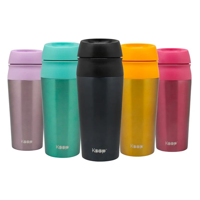KEEP TITANIO - Mug Botón Value Keep 450ml Amarillo