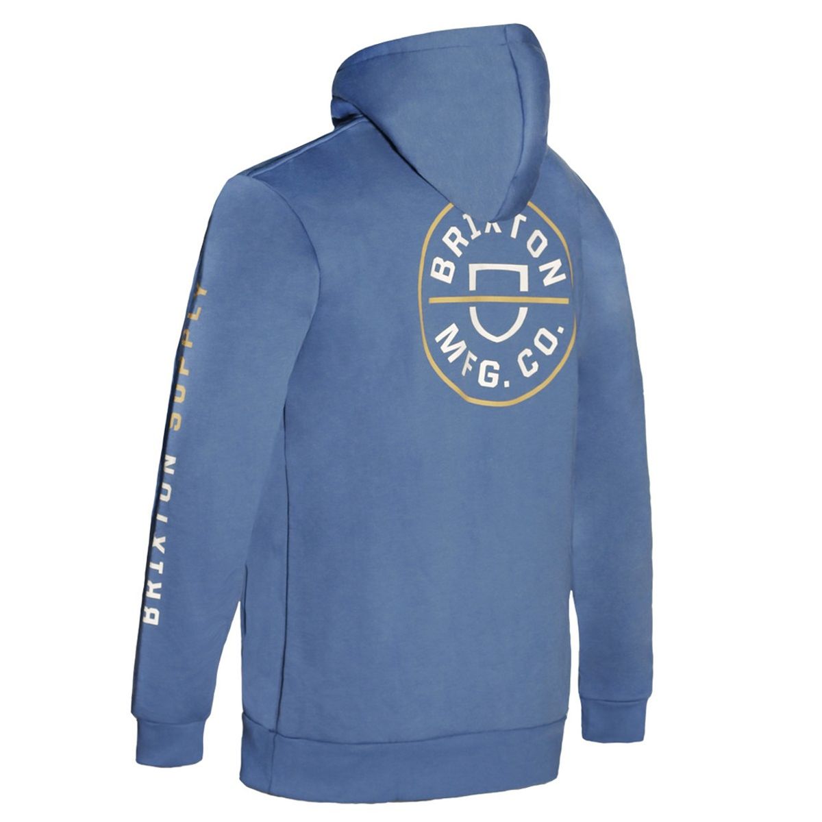 BRIXTON - Poleron Men Hoodie Logo Blue