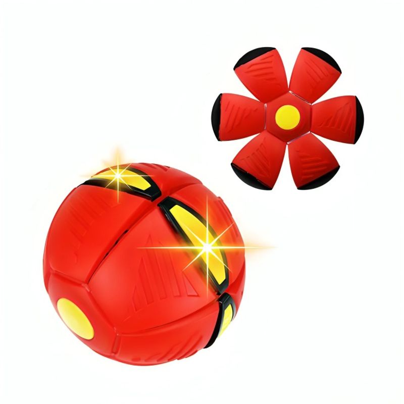 OEM - Frisbee Pelota Mágica Con Luz Led Rojo