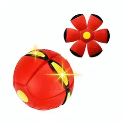 OEM - Frisbee Pelota Mágica Con Luz Led Rojo