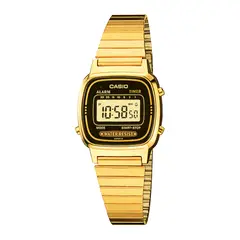 CASIO - Reloj LA670WGA-1DF Resina Mujer Dorado