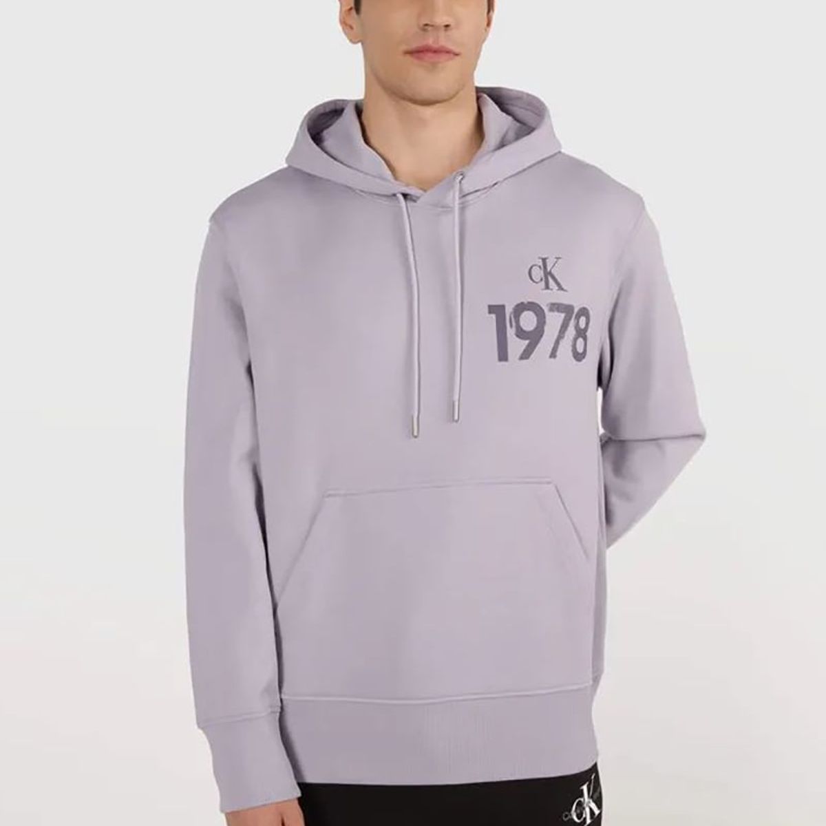 CALVIN KLEIN - Polerón con Gorro Varsity Lila Calvin Klein