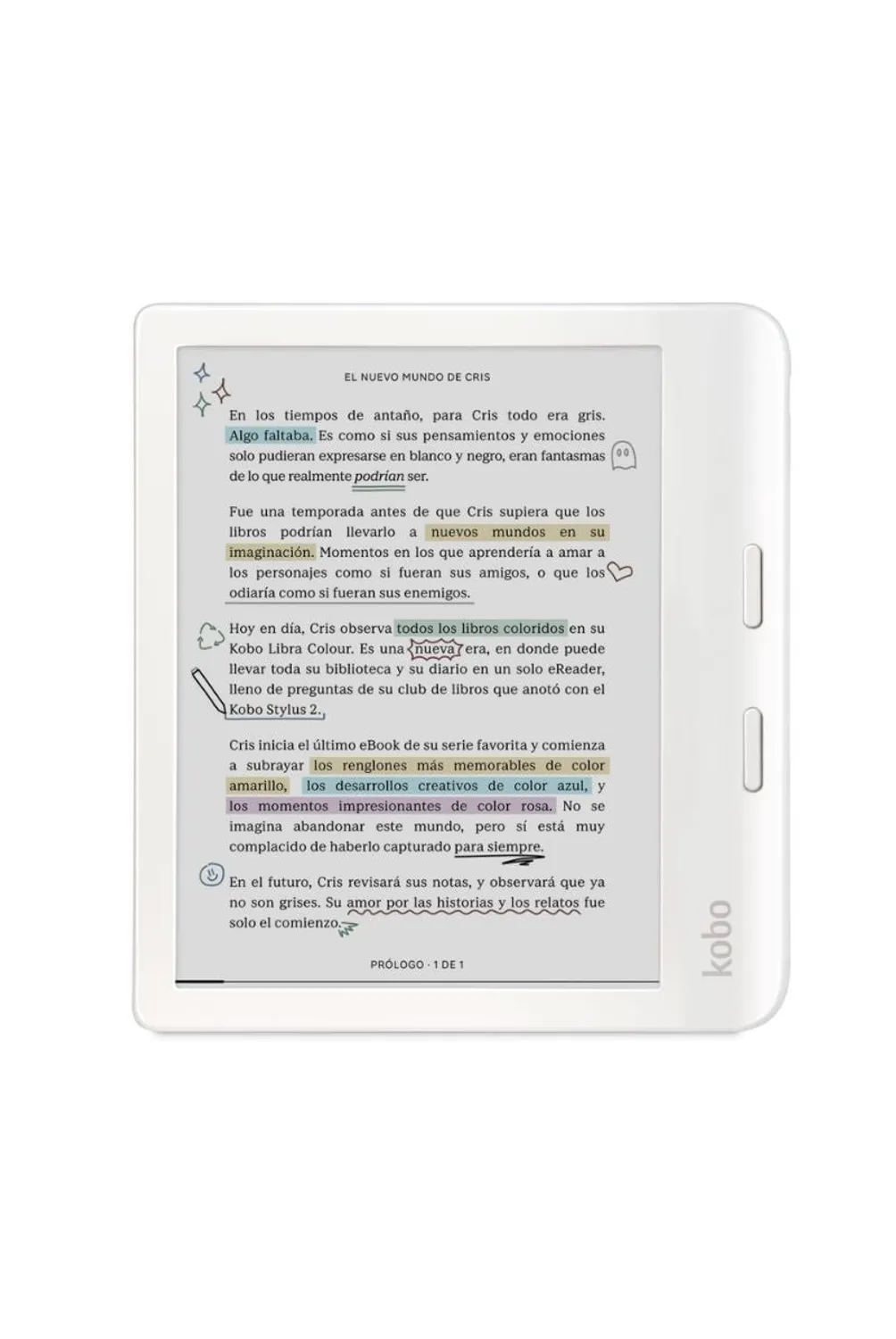 KOBO Lector E Reader Kobo Libra Colour HD 7 32GB Blanco