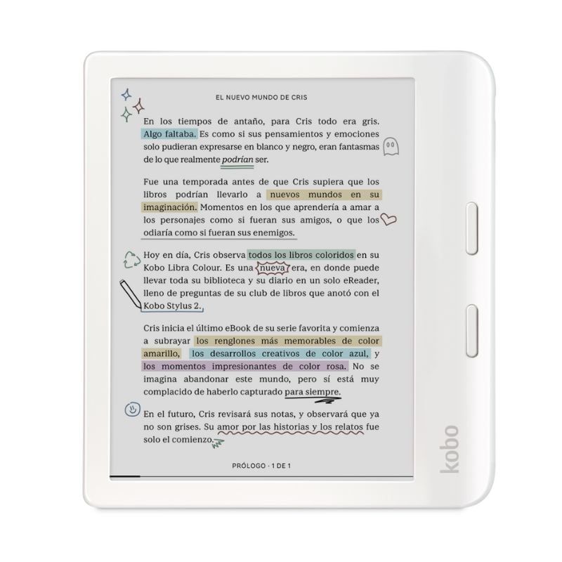 KOBO - E-Reader Kobo N428-KU-WH-K-CK 7" HD 32GB Blanco