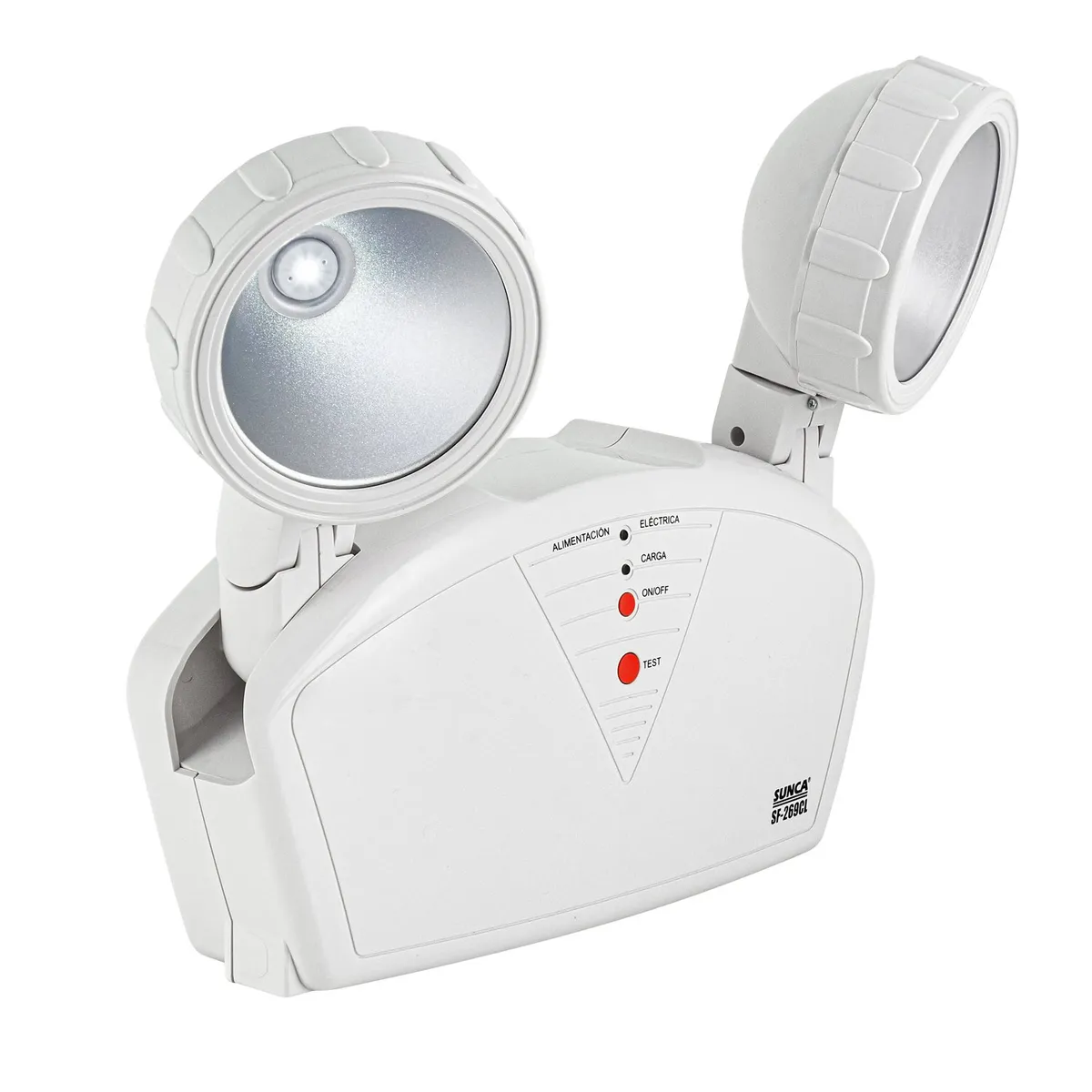 SUNCA - Lámpara de emergencia SUNCA SF-269CL, 2 Focos LED, 600 Lúmenes