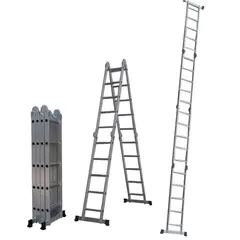 DETODOYMAS - Escalera Multipropósito 5,7mt 20 Peldaños Profesional