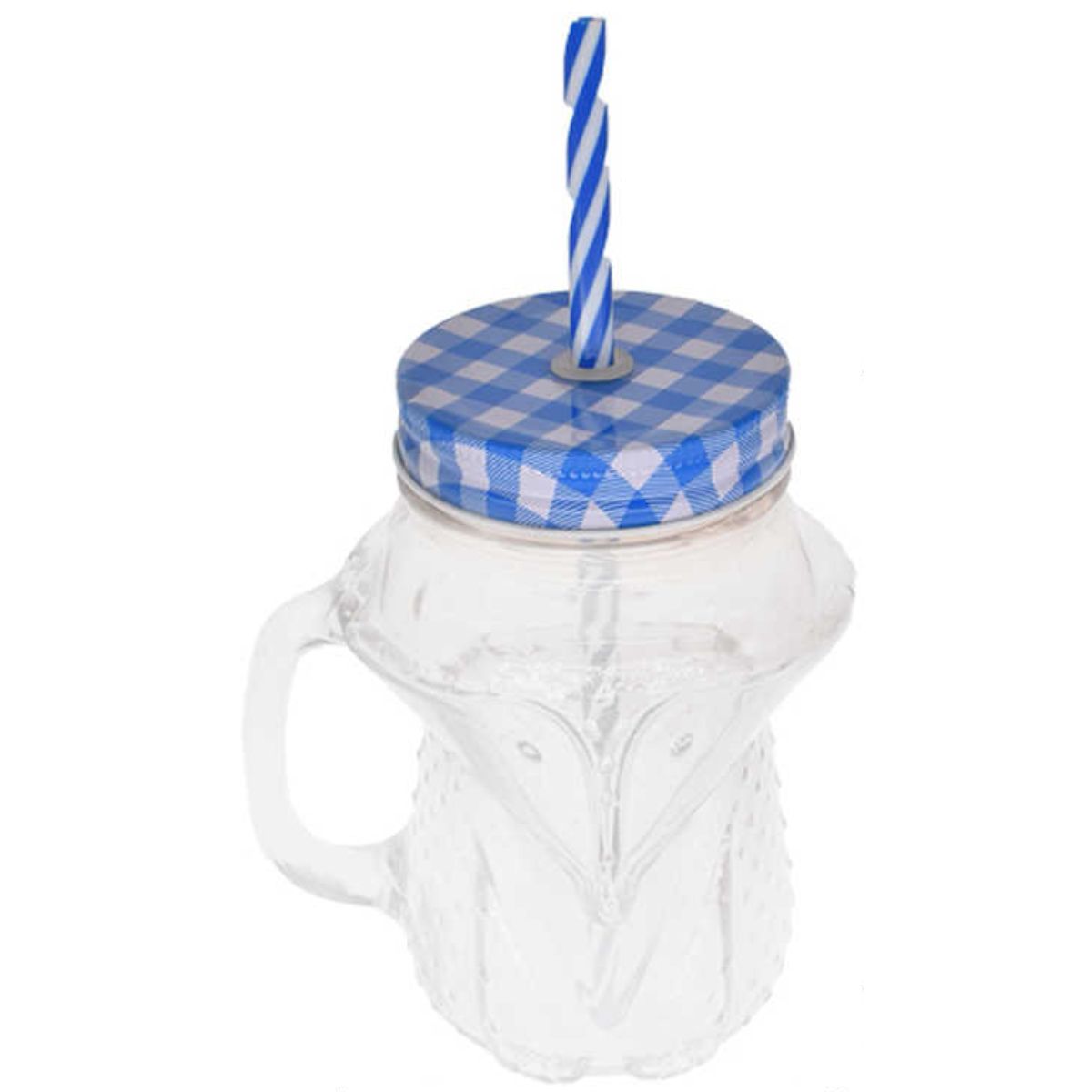 GENERICO - Vaso de Vidrio con Bombilla Taza de Mango de Zorro 135x95cm