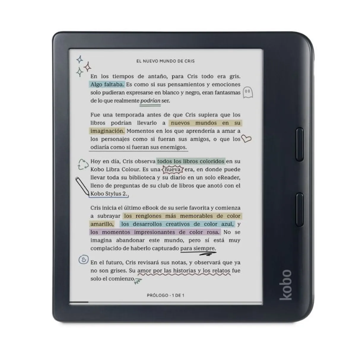 KOBO - Lector E Reader Kobo Libra Colour HD 7 - 32GB - Negro