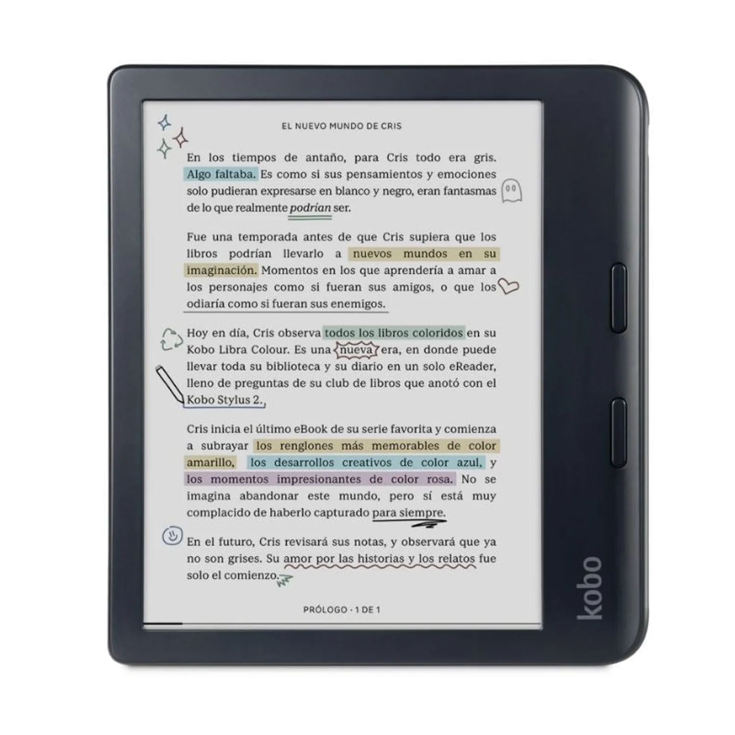 libra rec 暴言 KOBO Lector E Reader Kobo Libra Colour HD 7 - 32GB - Negro