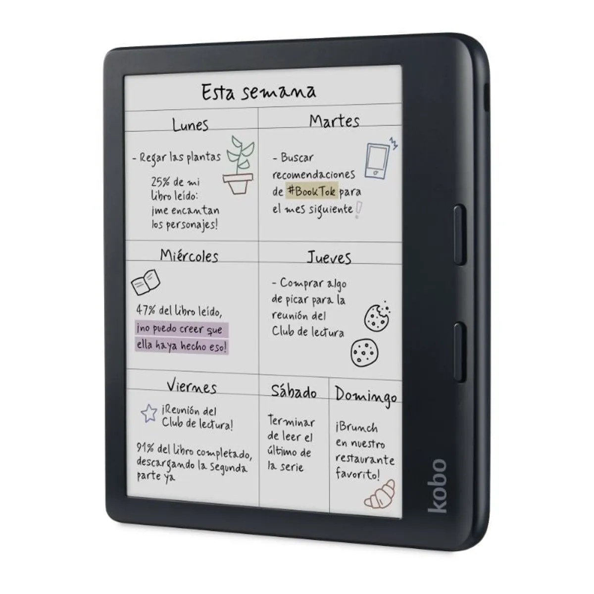 KOBO - Lector E Reader Kobo Libra Colour HD 7 - 32GB - Negro