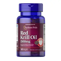 PURITANS PRIDE - Aceite de Krill 1500mg 30 capsulas blandas