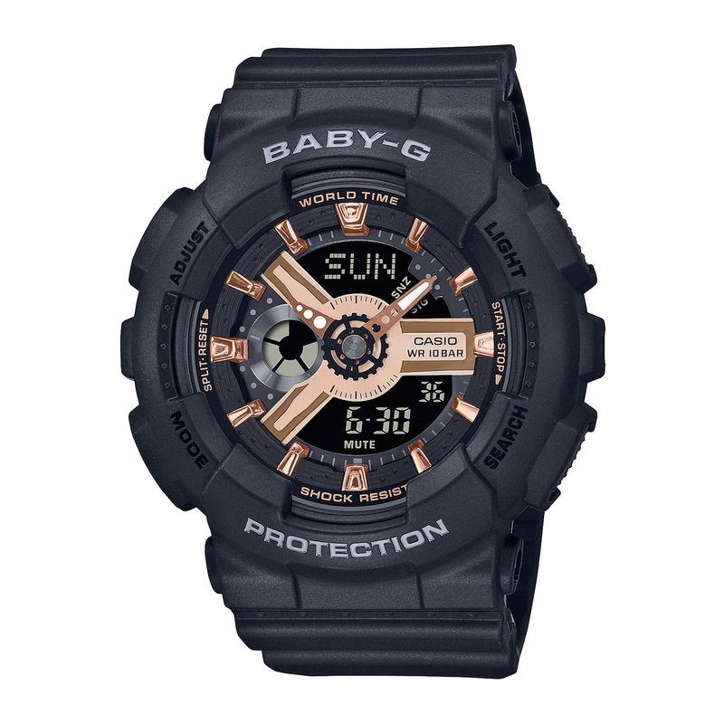 BABY G - Reloj BABY-G BA-110XRG-1ADR Resina Mujer Negro
