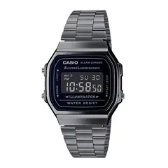 CASIO - Reloj A168WGG-1BDF Resina/Cromado Unisex Gris