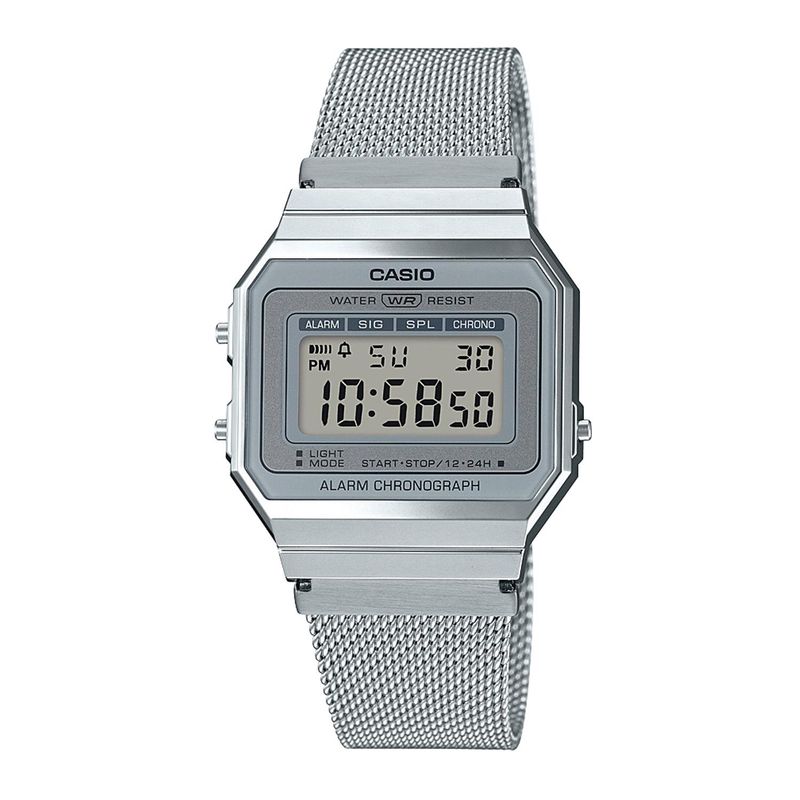 CASIO - Reloj CASIO A700WM-7ADF Resina Unisex Plateado