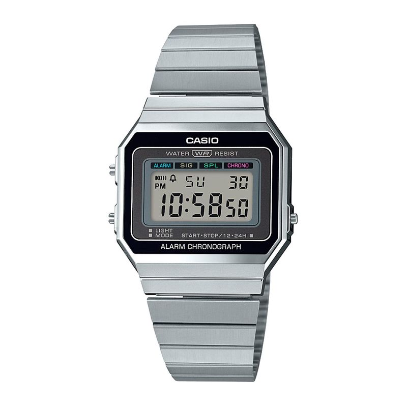 CASIO - Reloj CASIO A700W-1ADF Resina Unisex Plateado